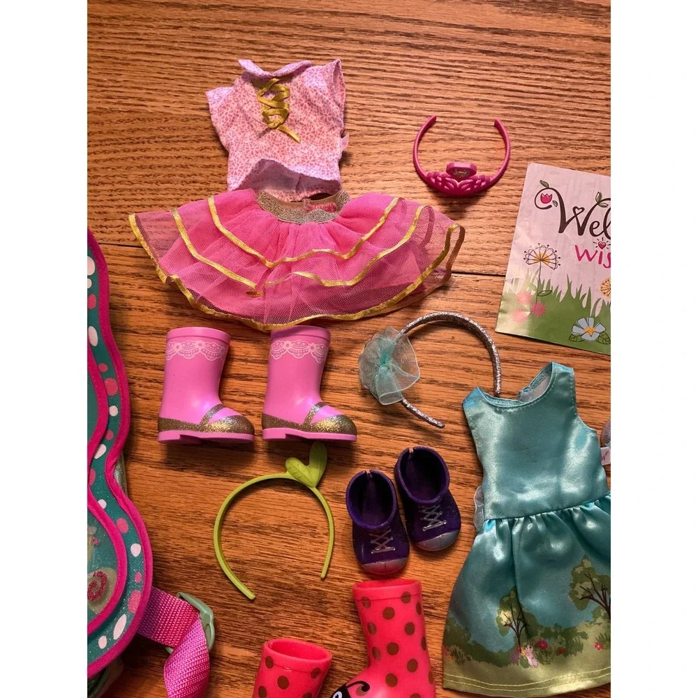 American Girl WellieWishers Willa Doll Bundle with Clothes Accessories Backpack